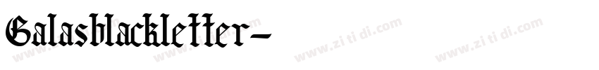 Galas blackletter字体转换